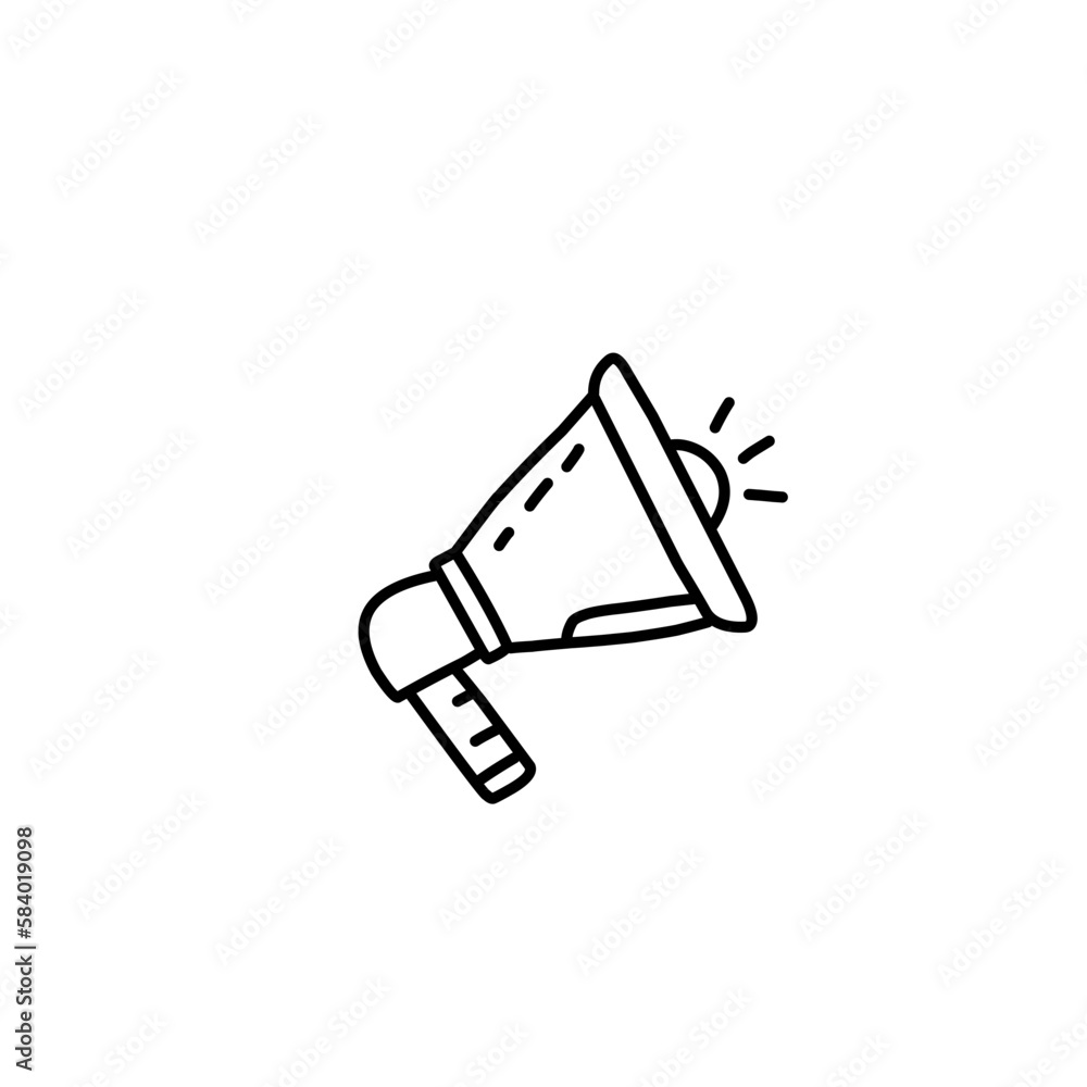 Megaphone line icon Megaphone line icon