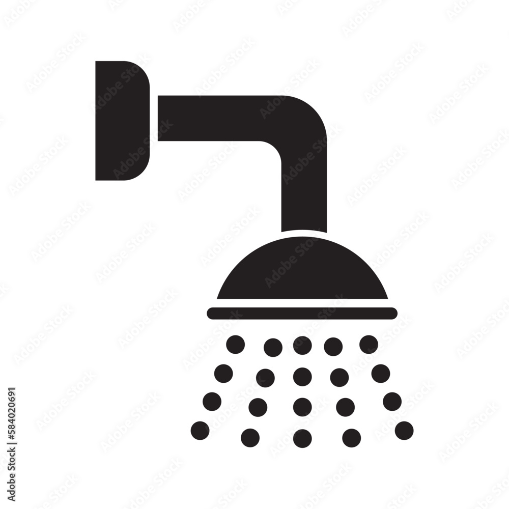 shower icon logo vector design template shower icon logo vector design template