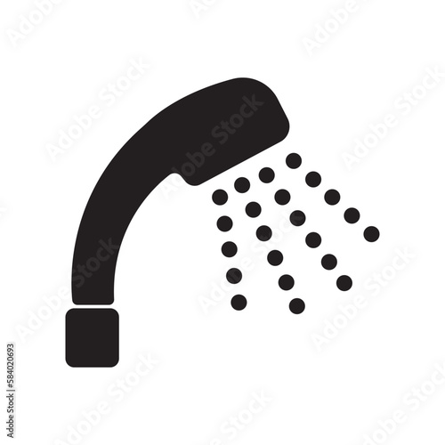shower icon logo vector design template