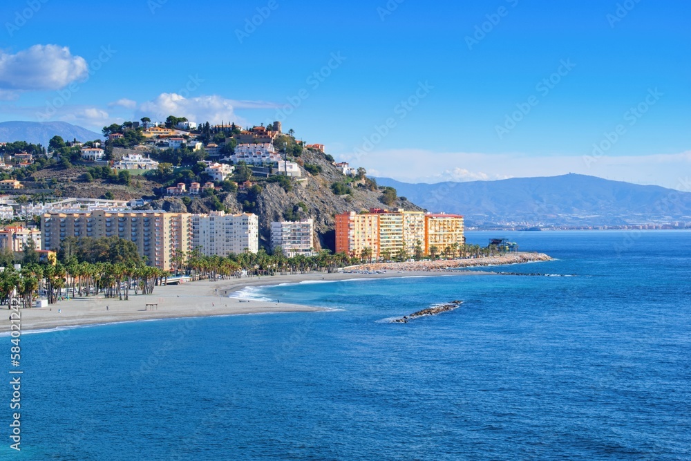 Almunecar, Spain, Costa del sol - Beautiful city and coast view