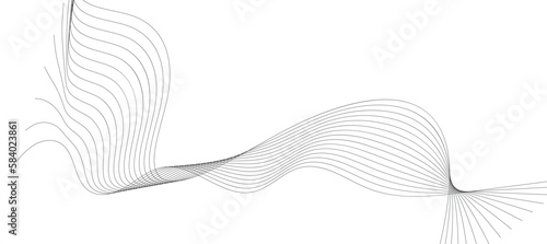 Modern Abstract Background. Abstract wave element for design. Wave with lines created using blend tool. Curved wavy line png 