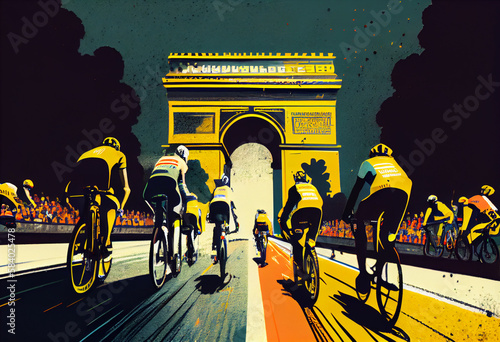 tour de france. Generate Ai.