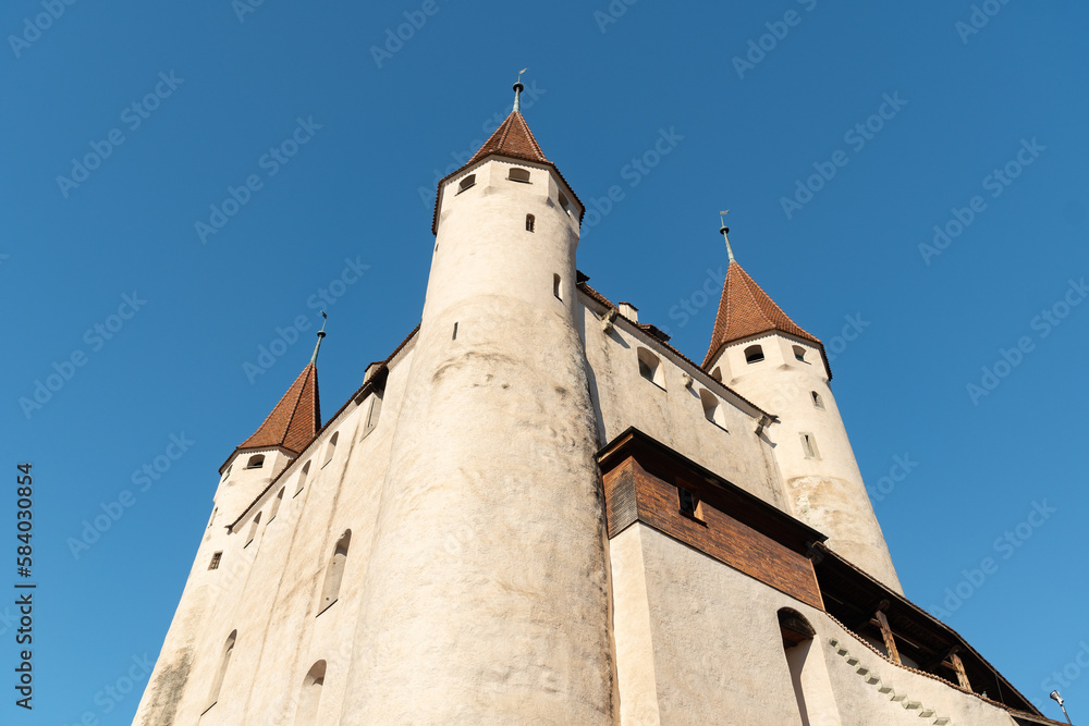 Beautiful Thun castle in the city center in Switzerland Beautiful Thun castle in the city center in Switzerland