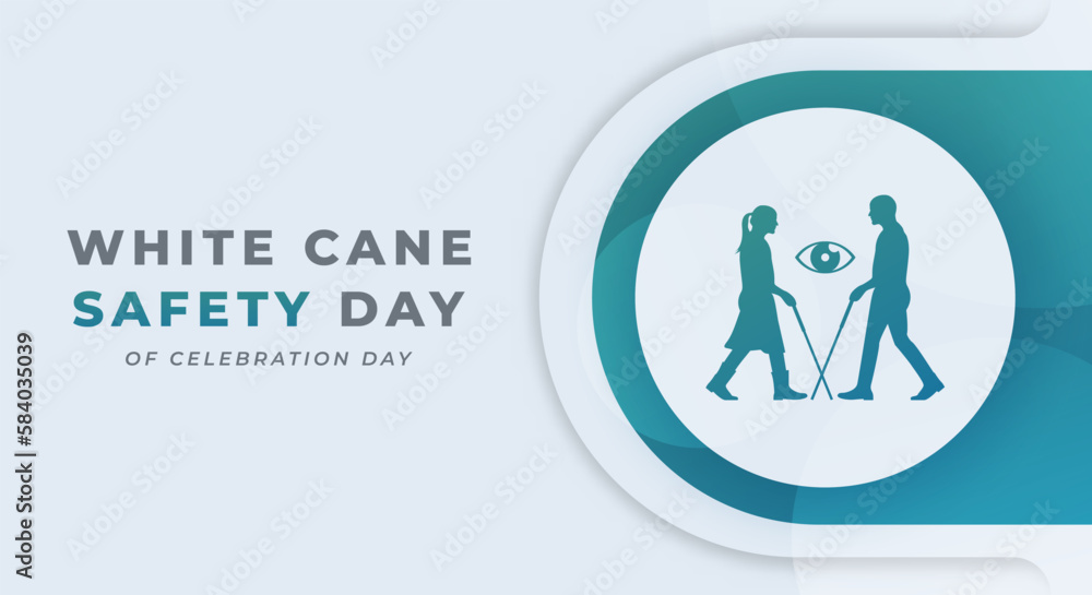 White Cane Safety Day Celebration Vector Design Illustration for Background, Poster, Banner, Advertising, Greeting Card White Cane Safety Day Celebration Vector Design Illustration for Background, Poster, Banner, Advertising, Greeting Card