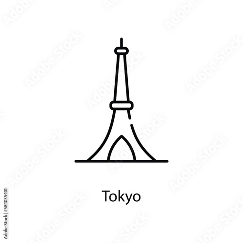 Tokyo icon. Suitable for Web Page, Mobile App, UI, UX and GUI design.