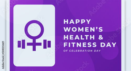 National Women's Health and Fitness Day Celebration Vector Design Illustration for Background, Poster, Banner, Advertising, Greeting Card