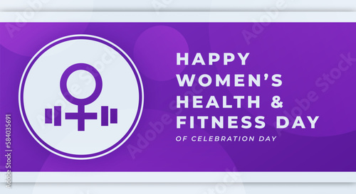 National Women's Health and Fitness Day Celebration Vector Design Illustration for Background, Poster, Banner, Advertising, Greeting Card