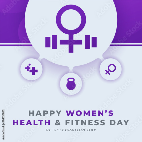 National Women's Health and Fitness Day Celebration Vector Design Illustration for Background, Poster, Banner, Advertising, Greeting Card