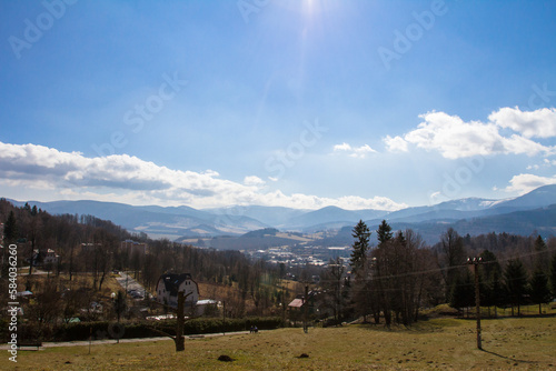 Spring mountains Jesenik, Czech republic.