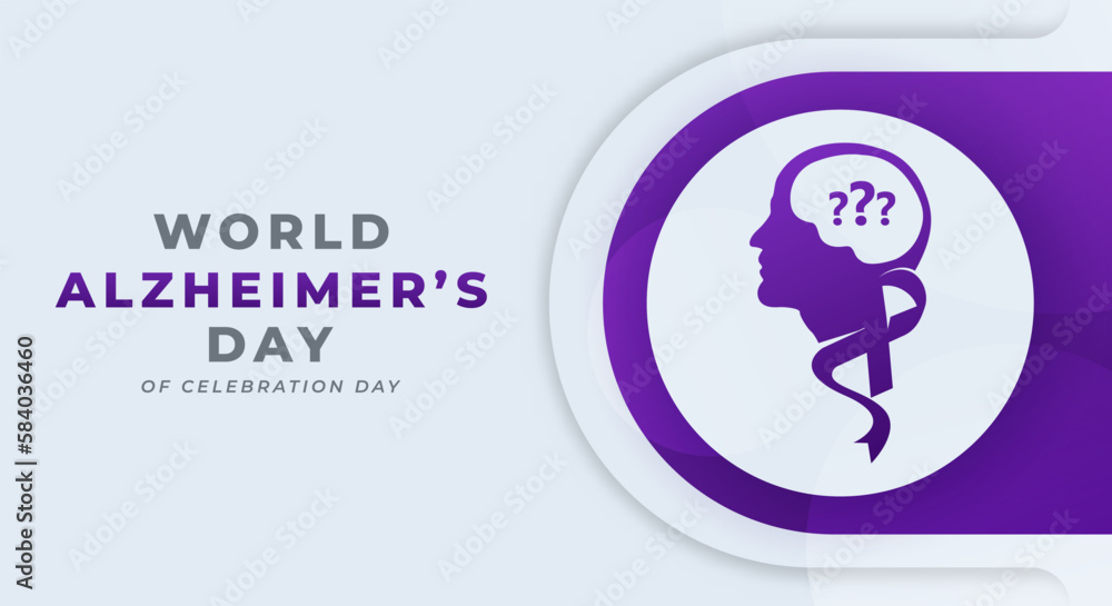 World Alzheimer's Day Celebration Vector Design Illustration for Background, Poster, Banner, Advertising, Greeting Card World Alzheimer's Day Celebration Vector Design Illustration for Background, Poster, Banner, Advertising, Greeting Card