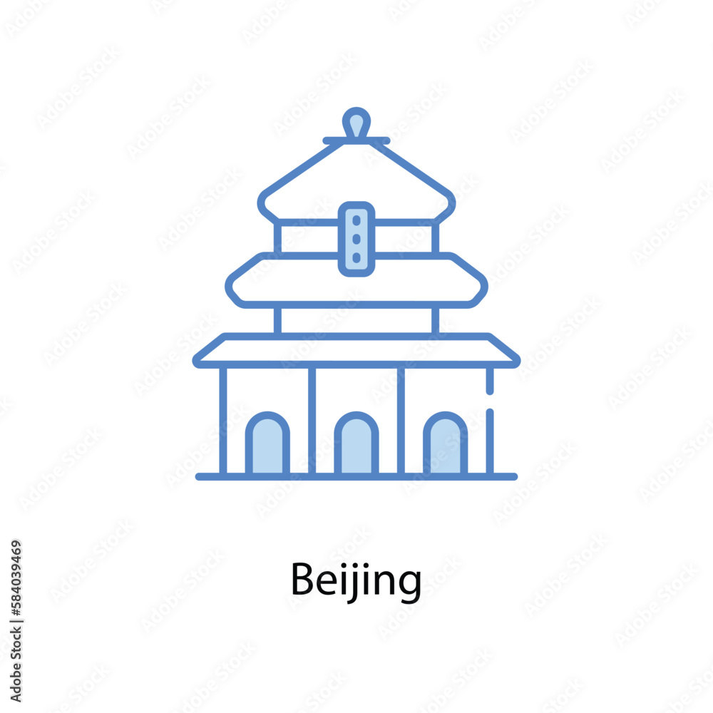 Beijing icon. Suitable for Web Page, Mobile App, UI, UX and GUI design. Beijing icon. Suitable for Web Page, Mobile App, UI, UX and GUI design.