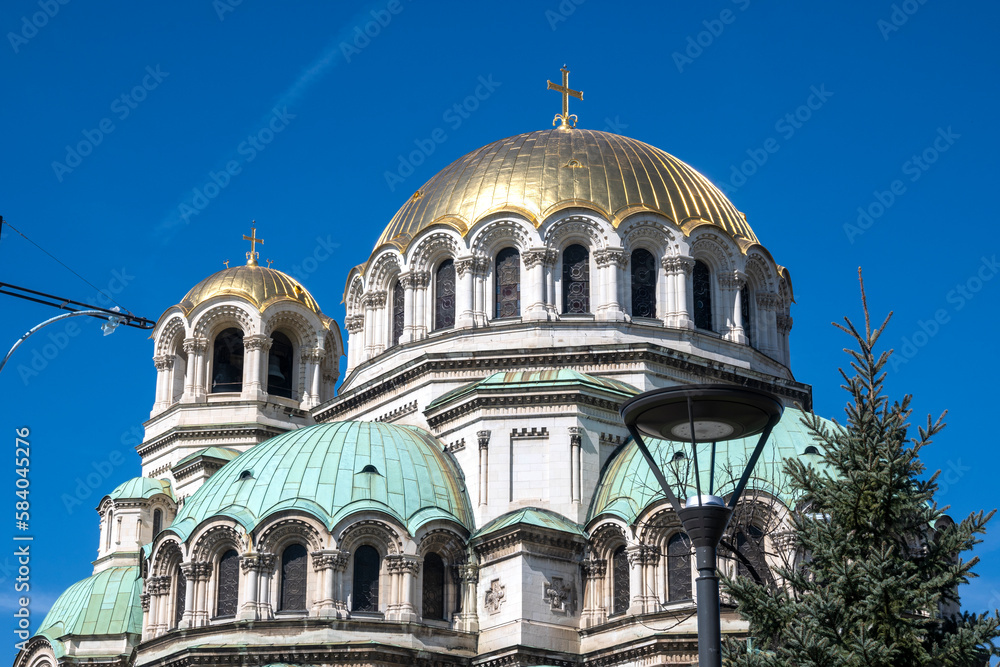 Fototapeta premium Cathedral Saint Alexander Nevski in Sofia, Bulgaria