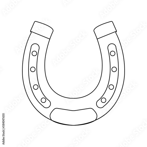 horseshoe isolated on white background