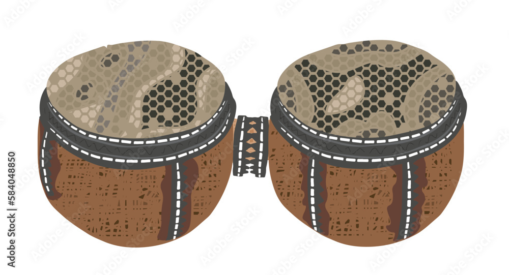 Original name(s) Indigenous bongo drawing from South America. Musical