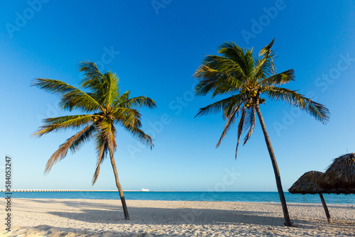 Beautiful Progreso beach in Mexico