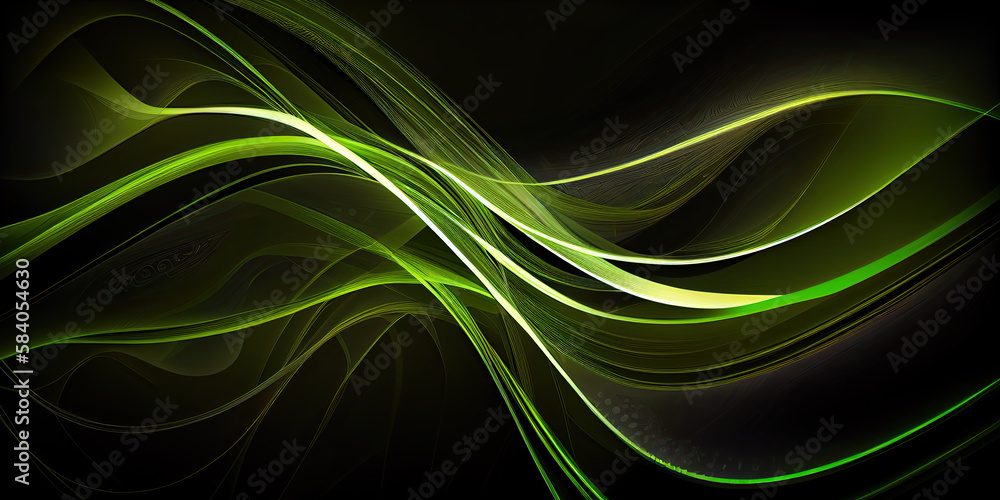 Obraz premium save the green planet, abstract organic background in green color shades, ai generative