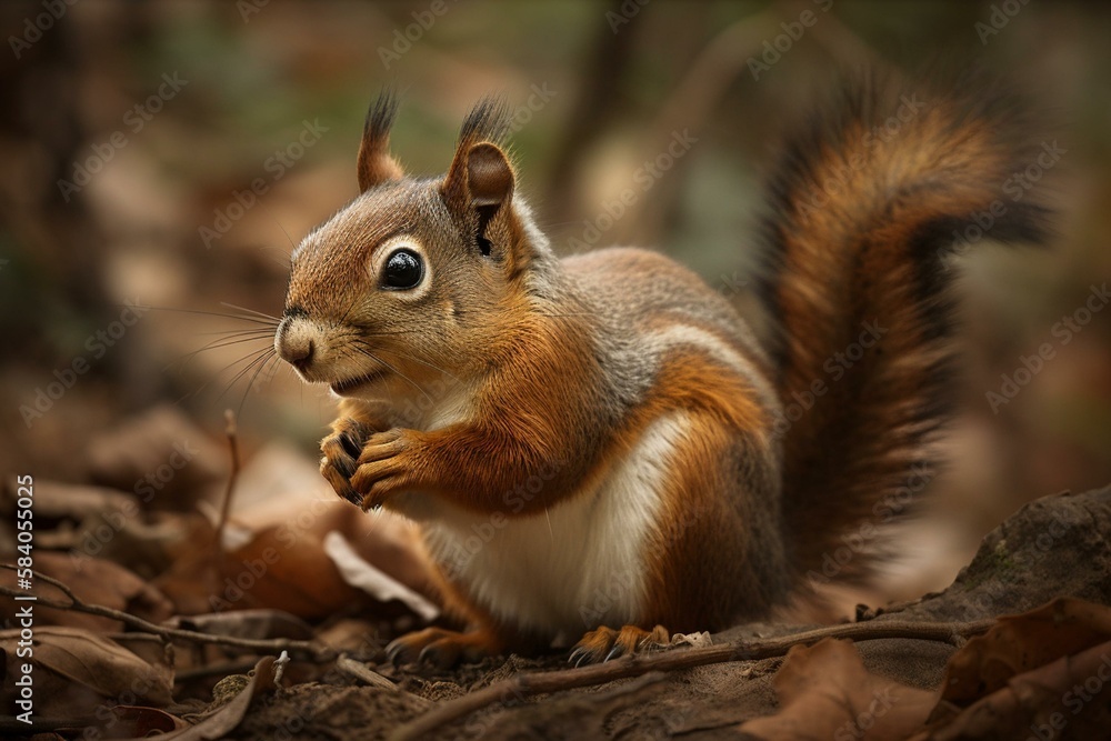 Fototapeta premium Squirrel Generative AI