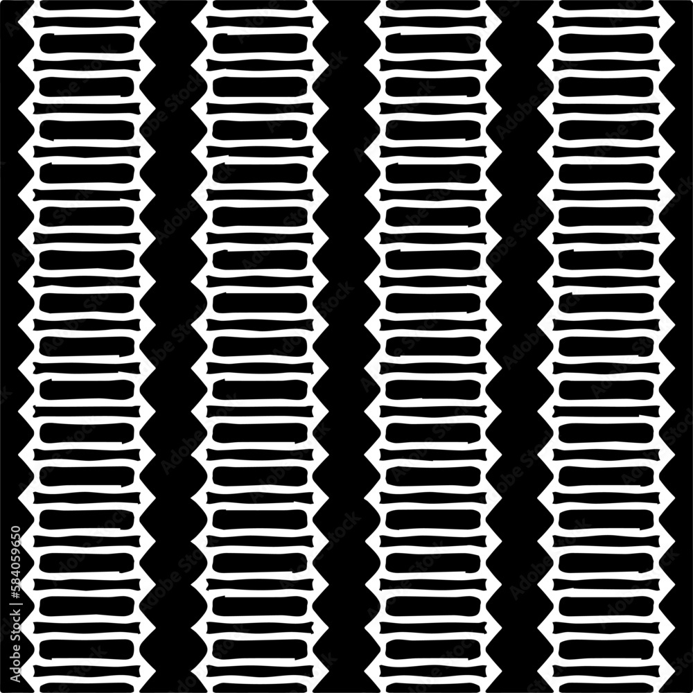 Vector geometric seamless pattern. Minimal ornamental background with abstract shapes. Black and white texture. Simple abstract ornament background. Dark repeat design for decor, fabric, cloth. Vector geometric seamless pattern. Minimal ornamental background with abstract shapes. Black and white texture. Simple abstract ornament background. Dark repeat design for decor, fabric, cloth.