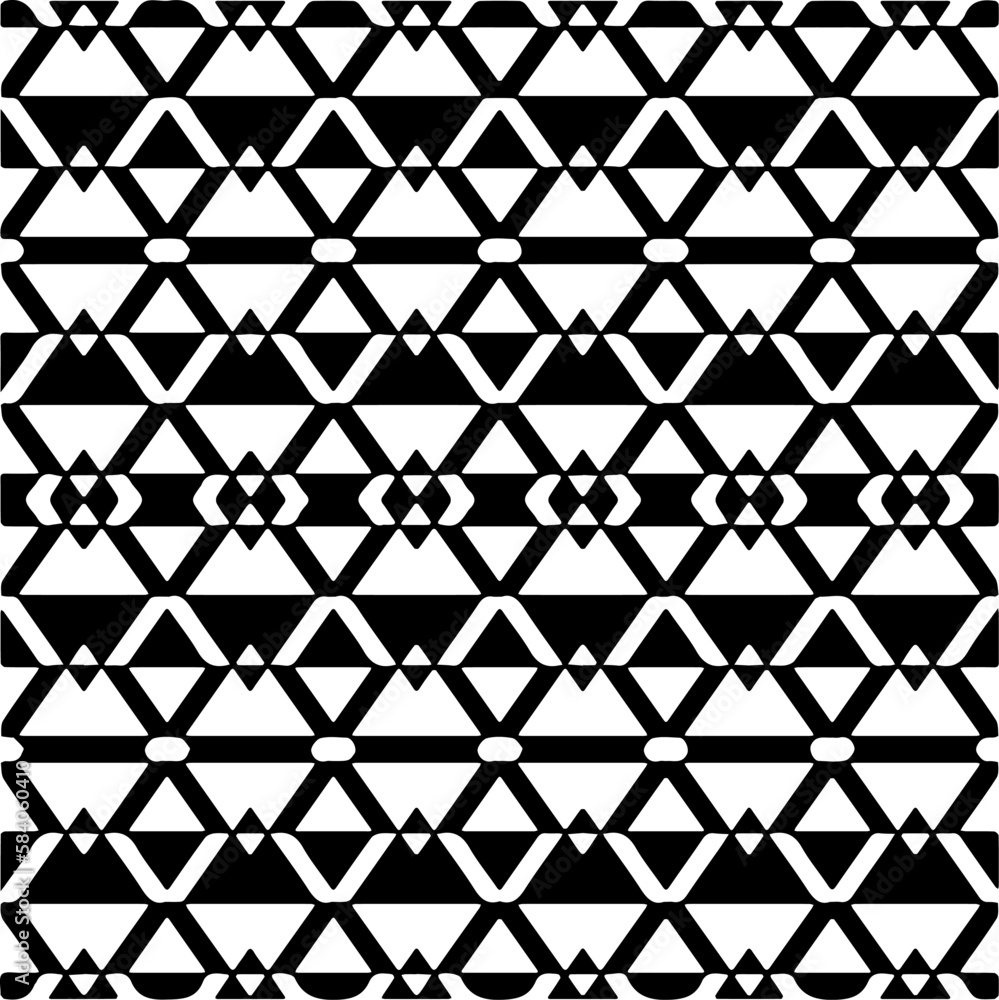Vector geometric seamless pattern. Minimal ornamental background with abstract shapes. Black and white texture. Simple abstract ornament background. Dark repeat design for decor, fabric, cloth. Vector geometric seamless pattern. Minimal ornamental background with abstract shapes. Black and white texture. Simple abstract ornament background. Dark repeat design for decor, fabric, cloth.