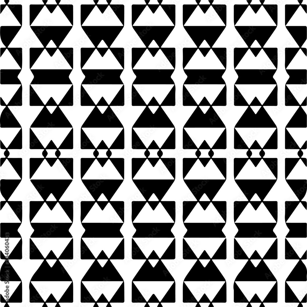 Vector geometric seamless pattern. Minimal ornamental background with abstract shapes. Black and white texture. Simple abstract ornament background. Dark repeat design for decor, fabric, cloth. Vector geometric seamless pattern. Minimal ornamental background with abstract shapes. Black and white texture. Simple abstract ornament background. Dark repeat design for decor, fabric, cloth.