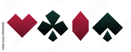 spades hearts clubs diamonds edgy symbol icon - poker blackjack casino - durak bridge skat - lucky four aces playing card club