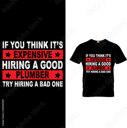 Walk away this plumber has anger issues and a serious dislike for stupid people...Plumber T Shirt Design