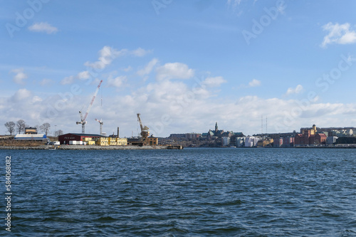 cargo ship in port © niklas storm