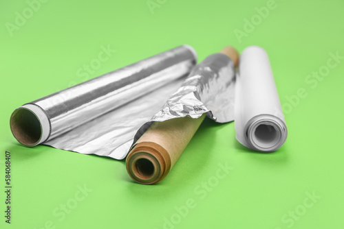 Three rolls of aluminum foi...