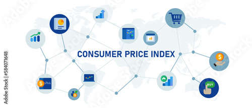 CPI consumer price index economic statistic number to measure perception on money buying goods