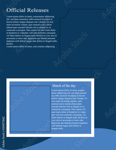 Football Match Of The Day Newsletter Vector File