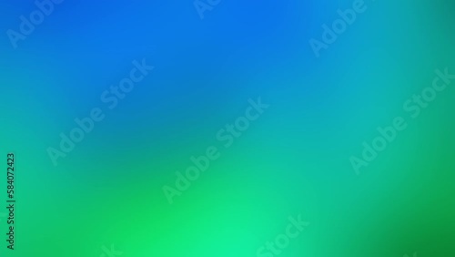Blue and green motion gradient background with smooth movement. Abstract blur background with soft gradient light mixing. Animated backdrop.