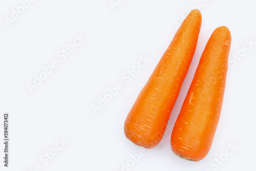 Carrot on a white background.