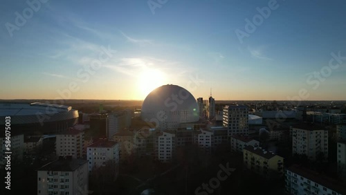 Stockholm, Sweden. Stockholm Eriksson Globus Arena and Stockholm Stadium photo