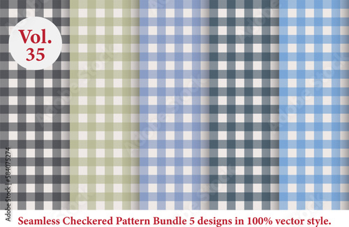 checkered pattern Vol.35,vector tartan,fabric texture in retro style,abstract colored