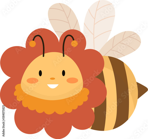 Flying Bee With Flower Petal Costume