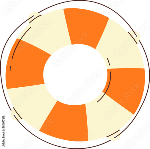 Flat Swimming lifebuoy