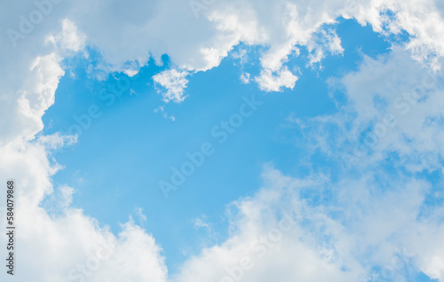 clouds and sky texture for banner background.white clouds and blue sky.