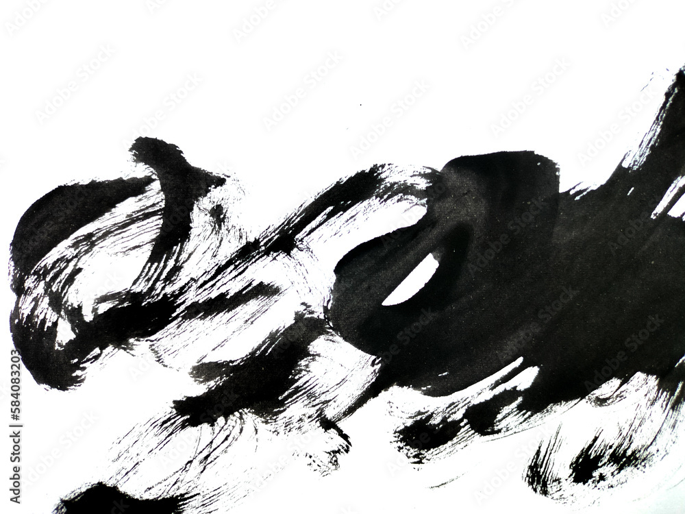 Abstract background ink grunge texture splash black watercolor drip art