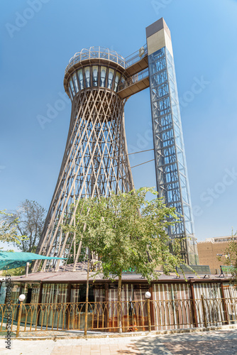 The Shukhov Tower (Bukhara Tower) in Historic Center of Bukhara © efired