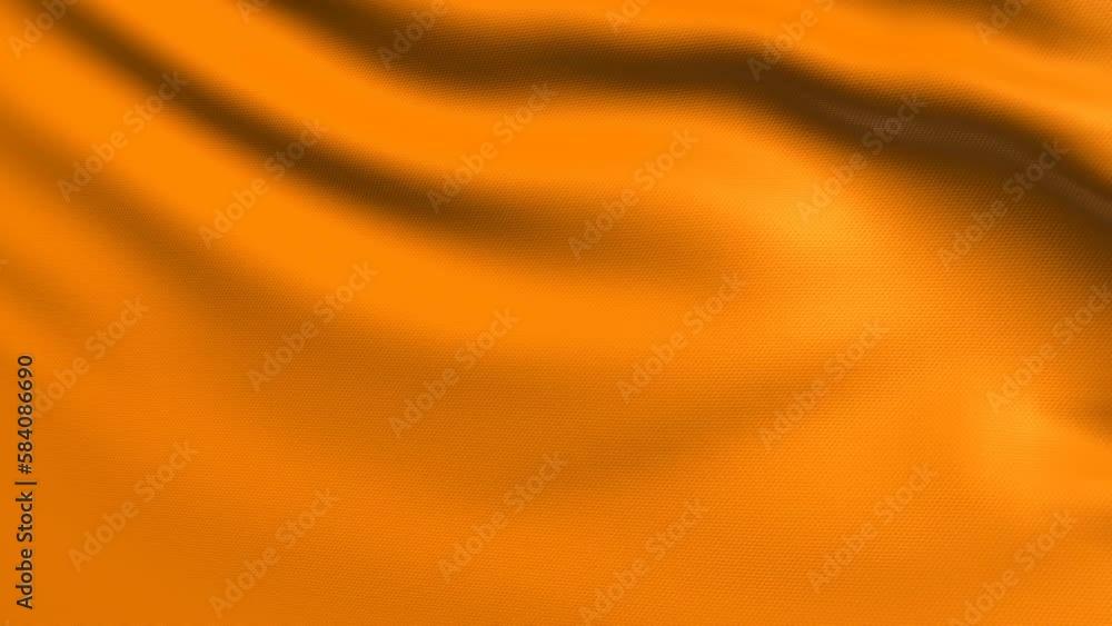 Orange Flag Cloth 4K. Realistic Loop Waving with Highly Detailed Fabric. Orange Flag Cloth 4K. Realistic Loop Waving with Highly Detailed Fabric.
