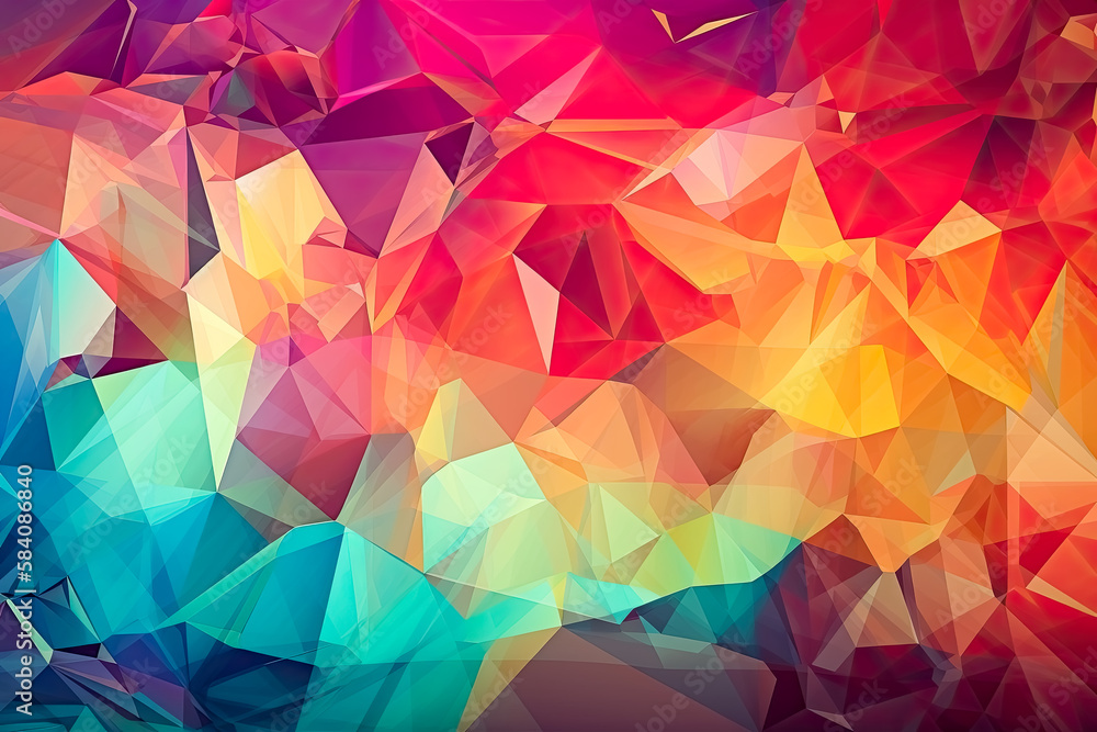 Abstract 2D geometric colorful background. - Shape, Design, Triangle, Square, Circle, Polygon, Rhombus, Prism. Abstract 2D geometric colorful background. - Shape, Design, Triangle, Square, Circle, Polygon, Rhombus, Prism.
