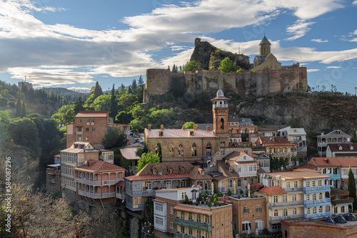 Awesome view of Old Town of Tbilisi, Georgia