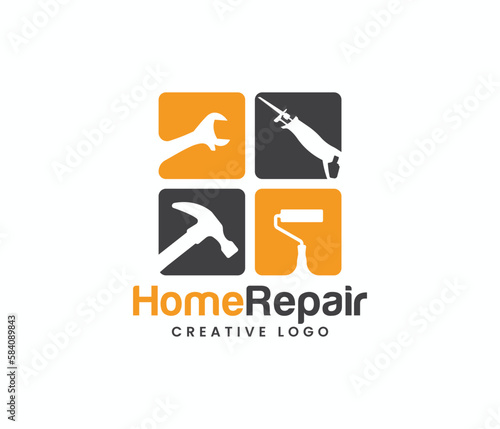 House Repair logo or Home service logo