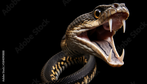 slithering snake in the forest, sneaky, slimey and sly