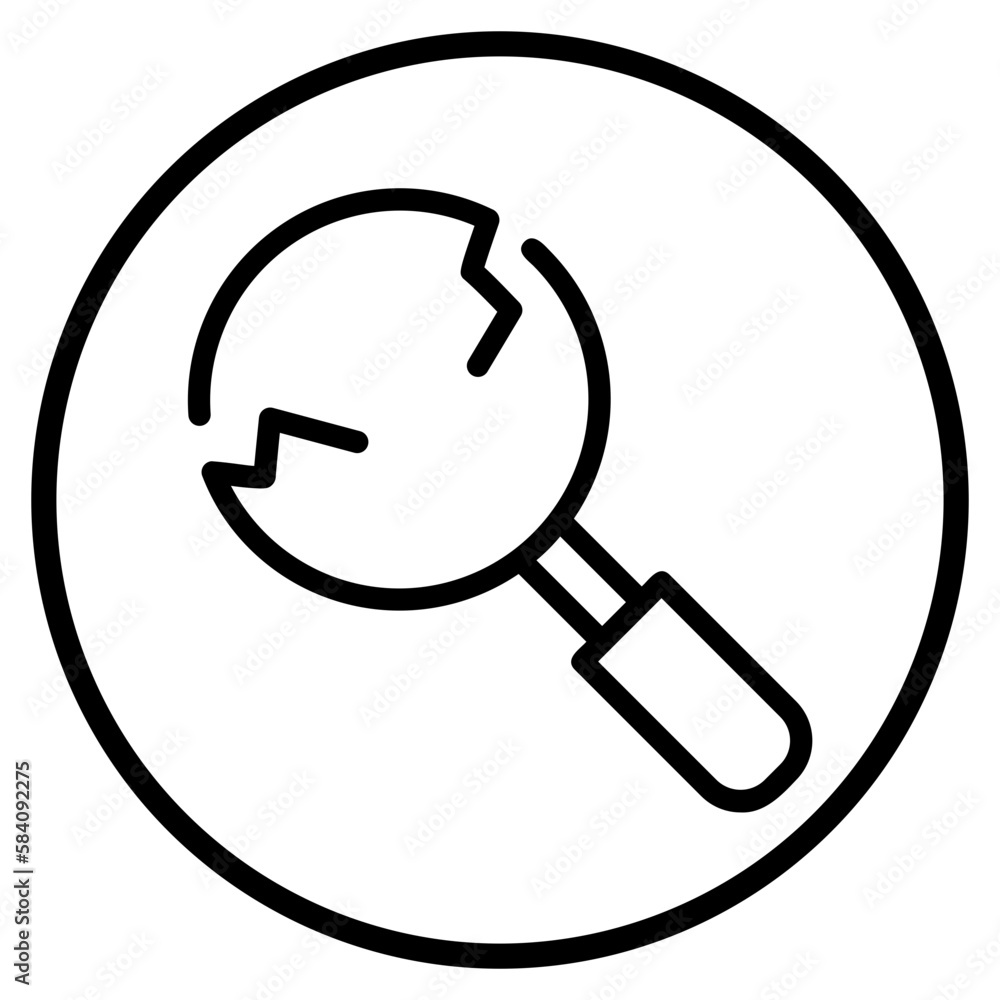 loupe line icon loupe line icon