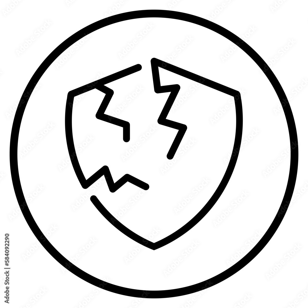 shield line icon shield line icon