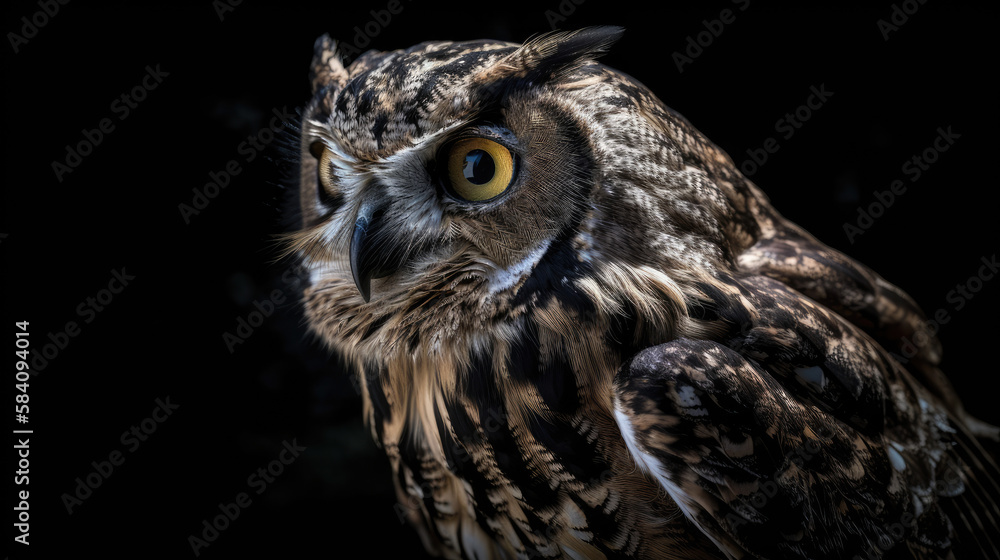 Obraz premium Immersive Wilderness Experience: Dive into the Depths of Pristine Nature as Majestic Wild Animals Emerge from the Shadows in 8K Ultra-High Definition Detail and Clarity