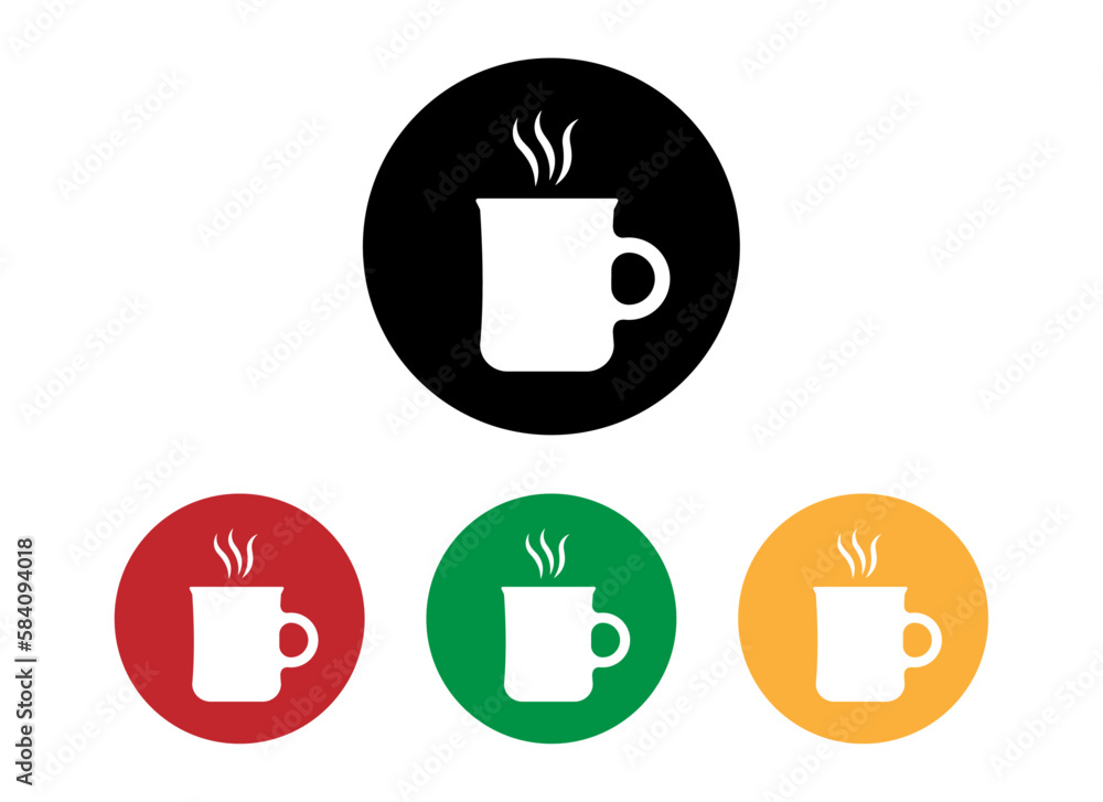 Obraz premium Tea vector cup icons
