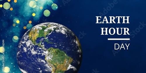 Earth Hour Day Banner. Illustrator design