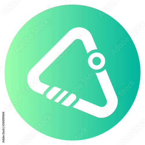 carabiner gradient icon